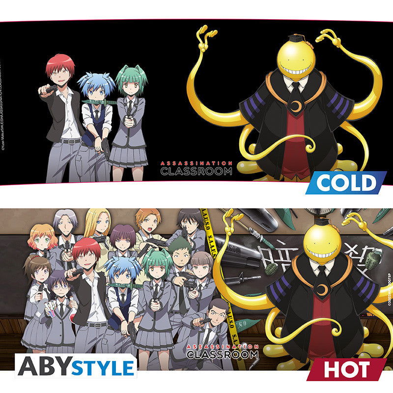 Mug thermoréactif Assassination Classroom – visuel froid et chaud