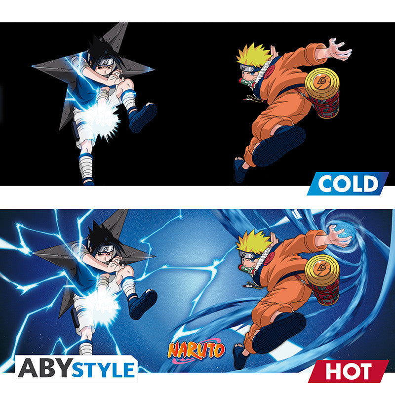 Mug thermoréactif Naruto et Sasuke – visuel froid et chaud