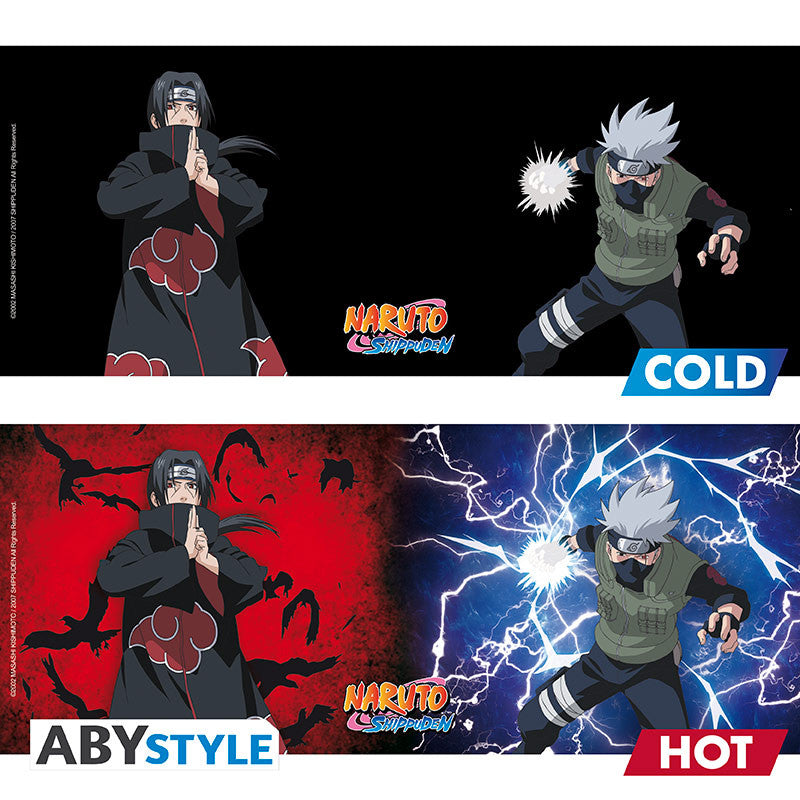 Mug thermoréactif Naruto Shippuden Kakashi et Itachi – visuel froid et chaud